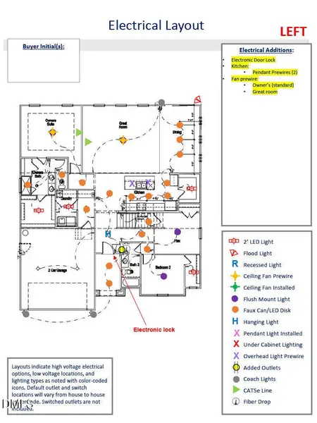 Electrical Layout - First Floor