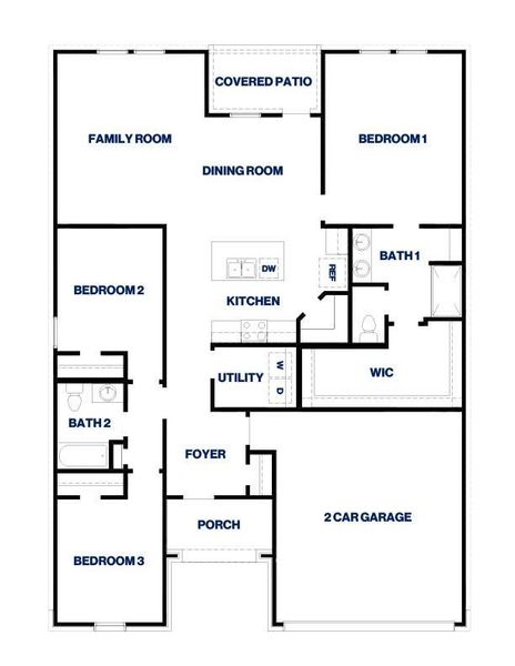2D floor plan layout of this home in Harrington Trails at The Canopies, Splendora, TX (Image 2). 2D floor plan layout of this home in Harrington Trails at The Canopies, Splendora, TX (Image 2).
