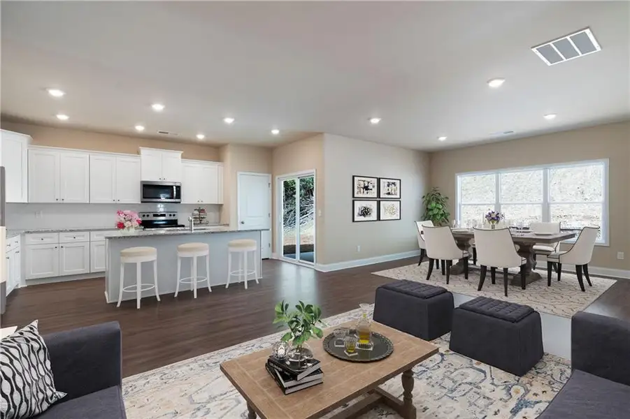 Furnished interior view inside a new home in , Waleska (Image 9). Furnished interior view inside a new home in , Waleska (Image 9).