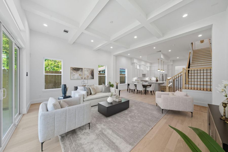 Furnished interior view inside a new home in , Houston (Image 4).