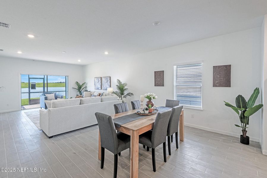 Furnished interior view inside a new home in Edenbrooke at Hyland Trail | 55+: Edenbrooke at Hyland Trail 50s, Green Cove Springs (Image 6).