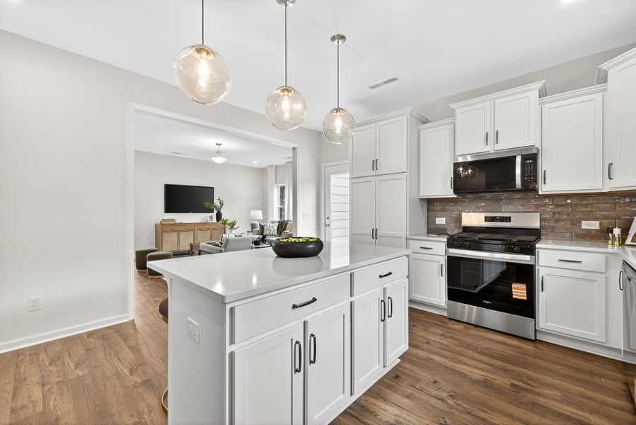 Furnished interior view inside a new home in Edgewater - Lakeview Point, Lancaster (Image 7). Furnished interior view inside a new home in Edgewater - Lakeview Point, Lancaster (Image 7).