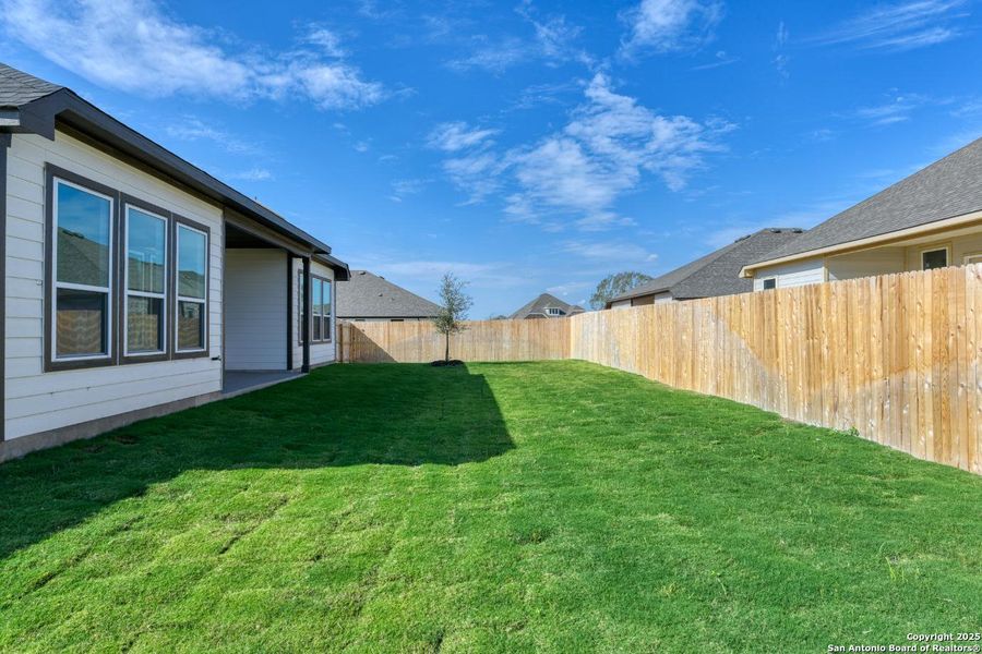 Exterior details and patio area of a home in The Heritage at Saddlebrook Ranch 70's, Schertz (Image 4). Exterior details and patio area of a home in The Heritage at Saddlebrook Ranch 70's, Schertz (Image 4).