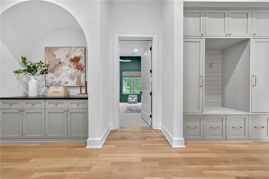 Furnished interior view inside a new home in , Alpharetta (Image 14). Furnished interior view inside a new home in , Alpharetta (Image 14).