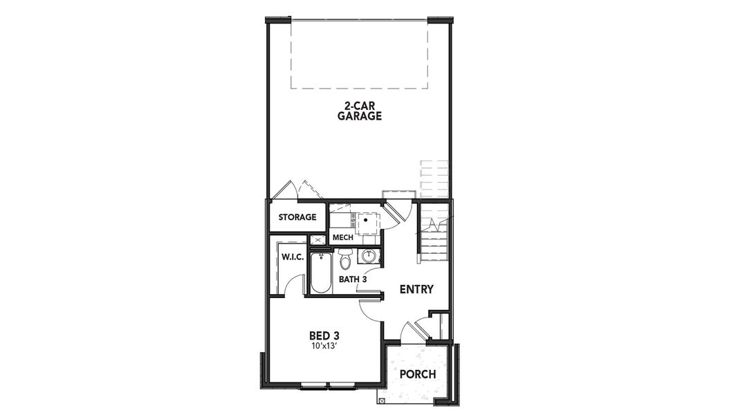 Furnished interior view inside a new home in Windler Townhomes, Aurora (Image 6).