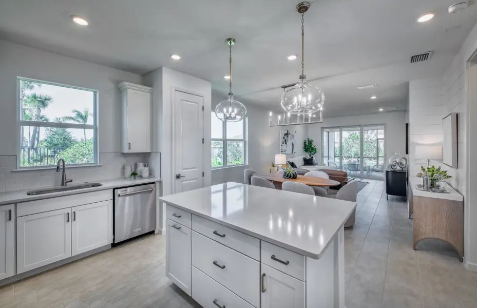Furnished interior view inside a new home in Costa Pointe, Vero Beach (Image 8). Furnished interior view inside a new home in Costa Pointe, Vero Beach (Image 8).