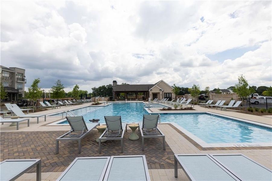 Incredible amenities will be  Incredible amenities will be Gated, Resort-style pool with covered cabana, grills, fireplace, and outdoor dining area and a community lawn featuring Adirondack group seating and fire pits.