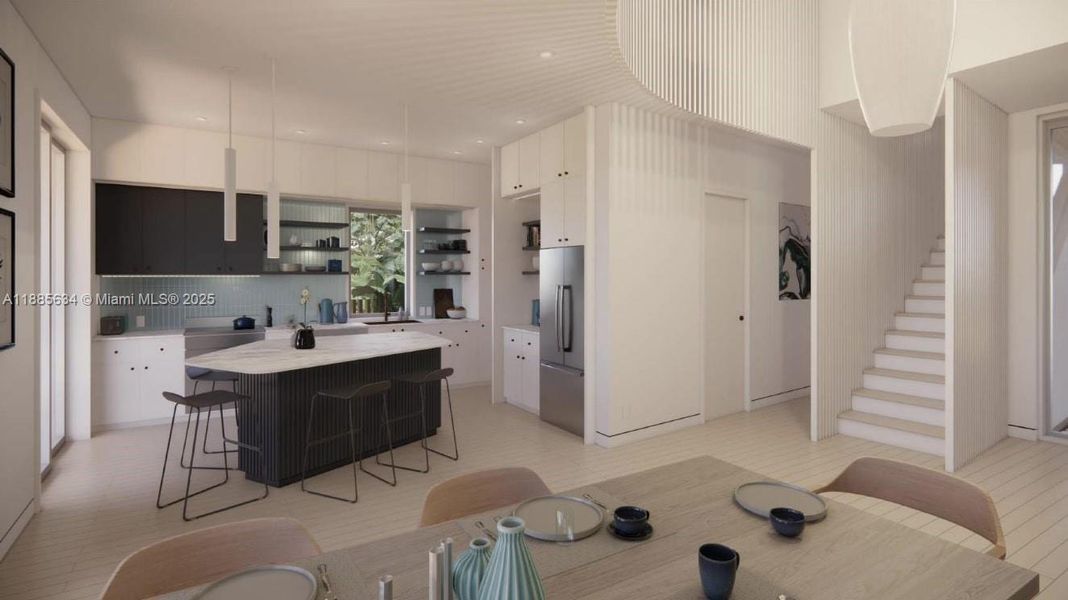 Furnished interior view inside a new home in , Miami (Image 3).