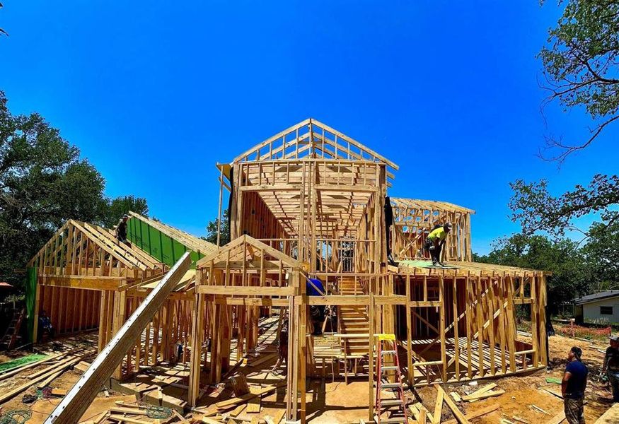 In-progress construction of a new home in , Flower Mound, TX (Image 25).