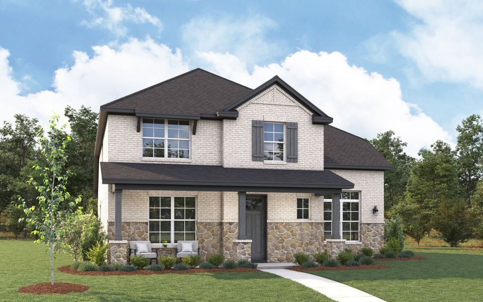 The Livingston - Hill Country with Stone Elevation The Livingston - Hill Country with Stone Elevation