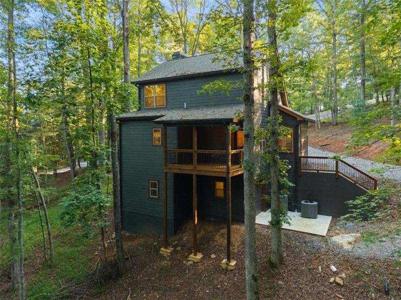 Exterior details and patio area of a home in , Ellijay (Image 29). Exterior details and patio area of a home in , Ellijay (Image 29).