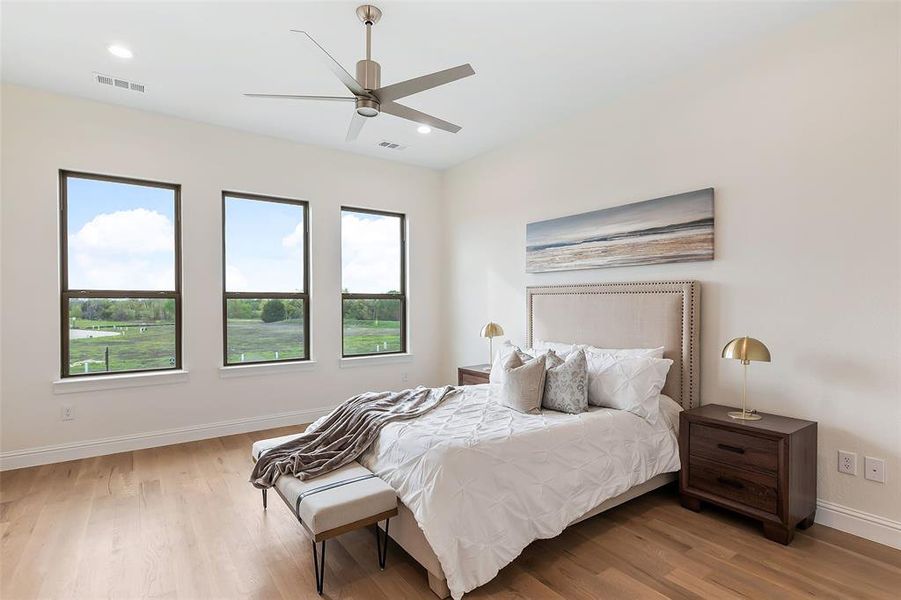 Furnished interior view inside a new home in , Heath (Image 14).