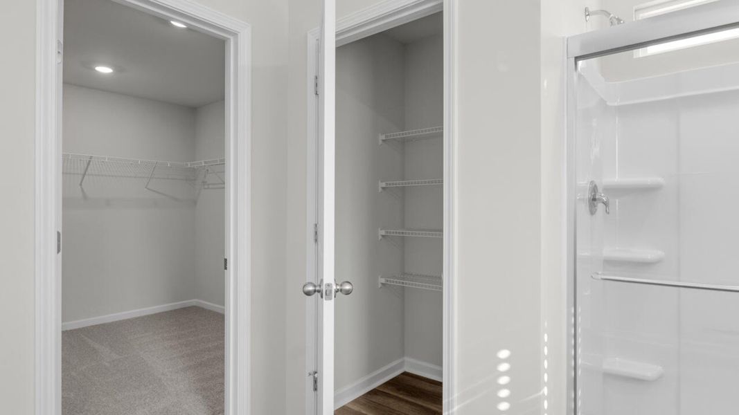 Representative unfurnished interior of a home built from the FORRESTER by D.R. Horton in Indigo Preserve, Leland (Image 28). Representative unfurnished interior of a home built from the FORRESTER by D.R. Horton in Indigo Preserve, Leland (Image 28).