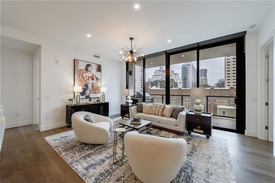 Furnished interior view inside a new home in The Dillon Buckhead, Atlanta (Image 37).