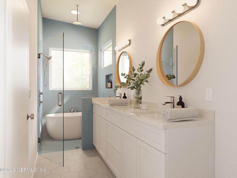 Furnished interior view inside a new home in , St. Augustine (Image 7). Furnished interior view inside a new home in , St. Augustine (Image 7).