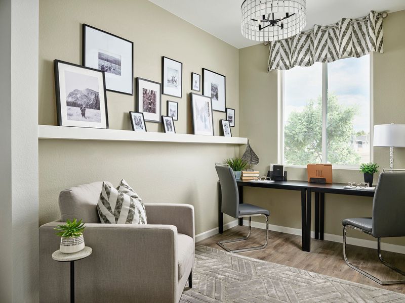 Furnished interior view inside a new home in Sugar Mill Village, Longmont (Image 27). Furnished interior view inside a new home in Sugar Mill Village, Longmont (Image 27).