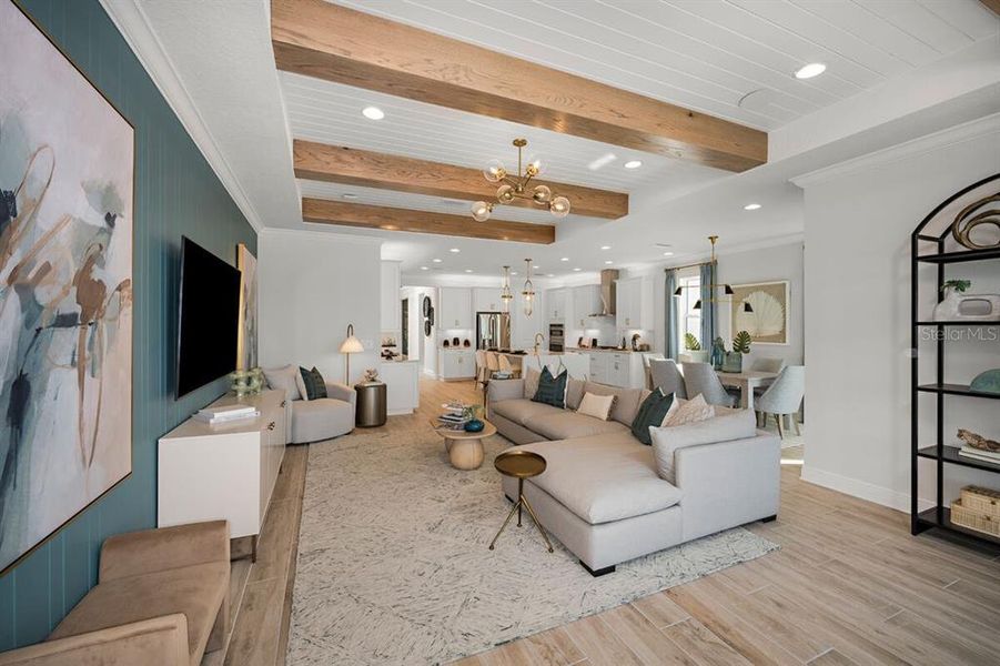 Furnished interior view inside a new home in Brighton, Venice (Image 5).