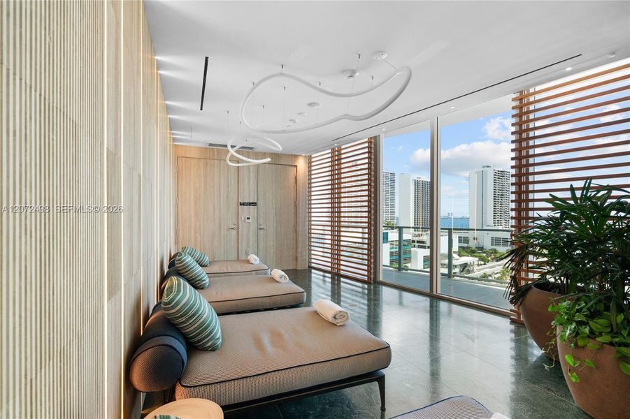 Furnished interior view inside a new home in , Miami (Image 17). Furnished interior view inside a new home in , Miami (Image 17).