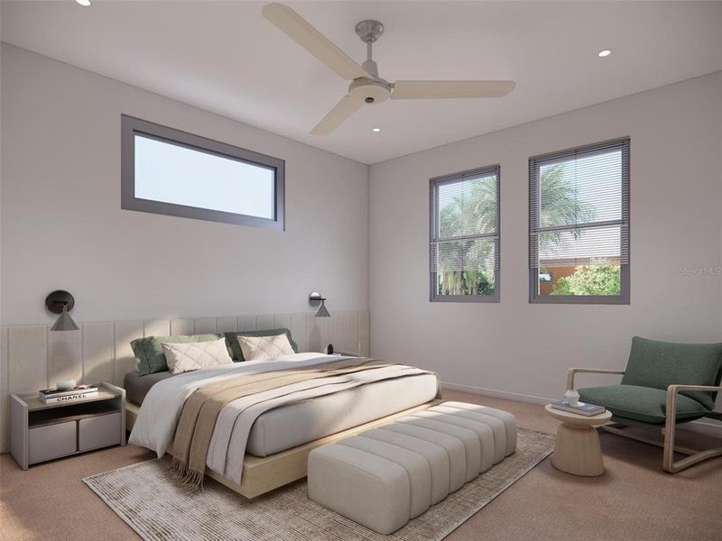 Furnished interior view inside a new home in , Davenport (Image 9).