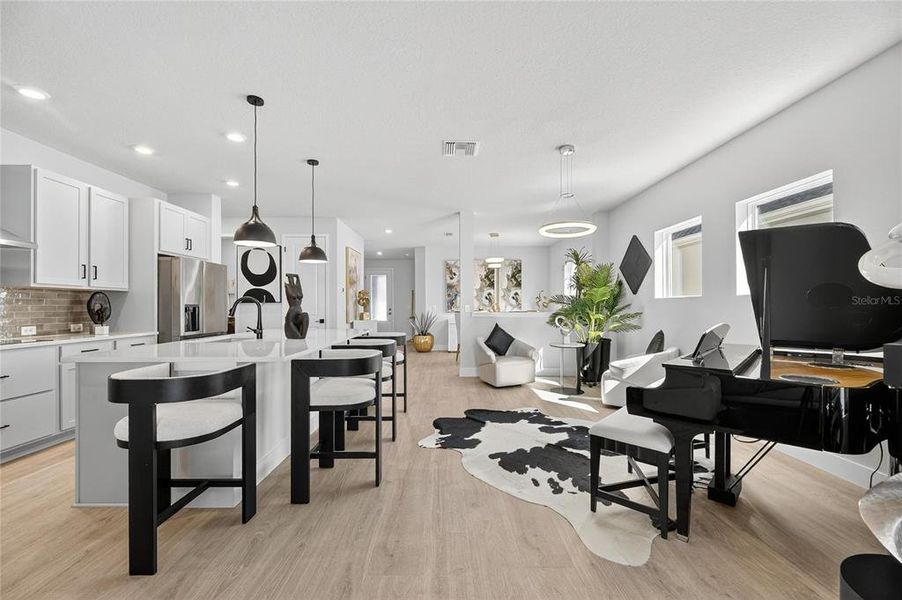 Furnished interior view inside a new home in The Peninsula at Rhodine Lake, Riverview (Image 8).