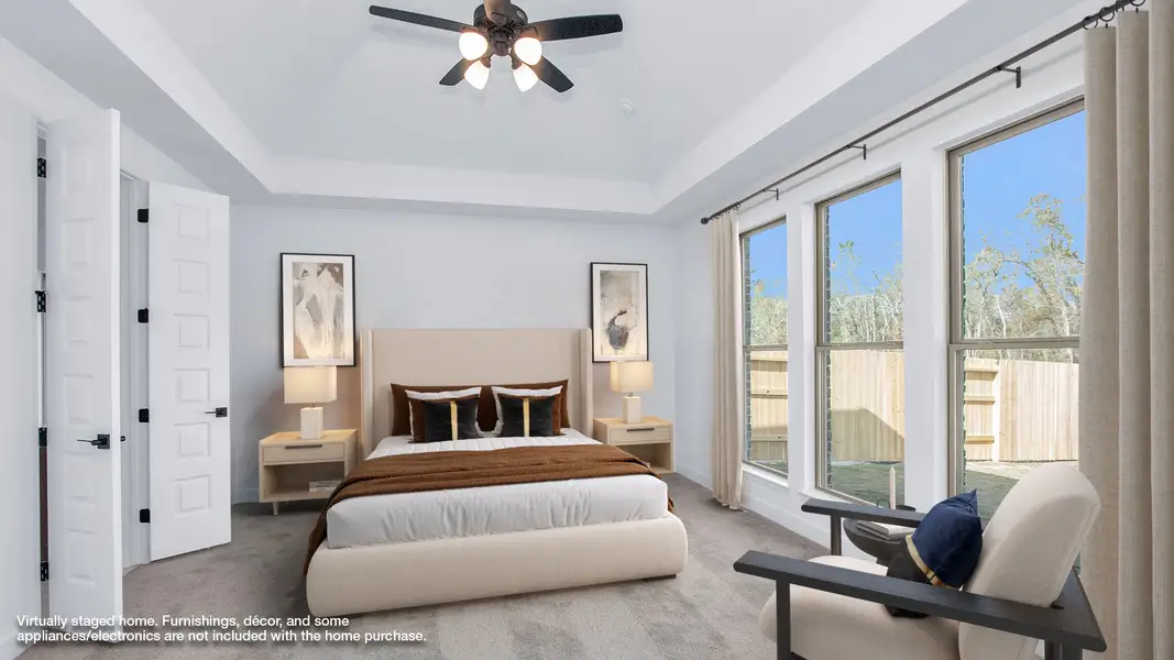 Representative furnished interior of a home built from the 3206W by Perry Homes in Ladera, San Antonio (Image 5).