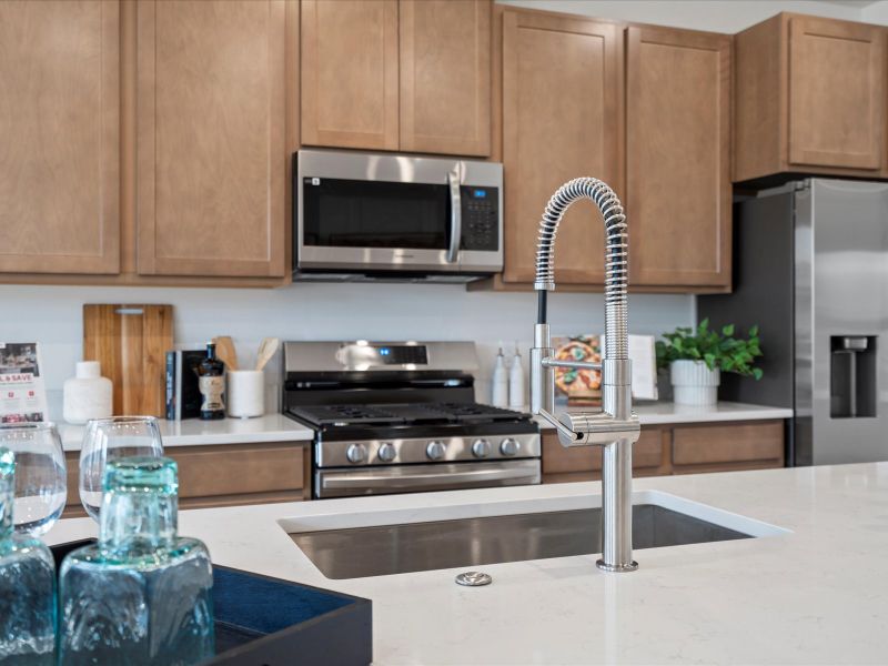 Furnished interior view inside a new home in Parkside at Victory Ridge, Colorado Springs (Image 8).
