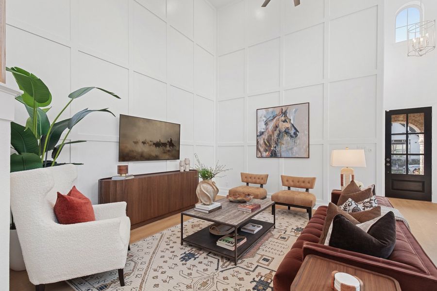 Representative Family Room - some options shown