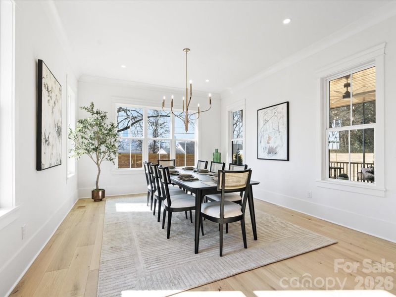 Furnished interior view inside a new home in , Charlotte (Image 7).