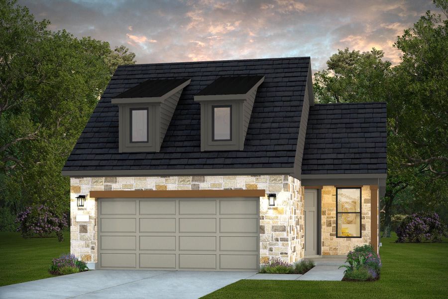 Representative exterior photo of a completed home built from the Contour by Del Webb in Del Webb Sugar Land at Ryehill, Sugar Land, TX (Image 5).