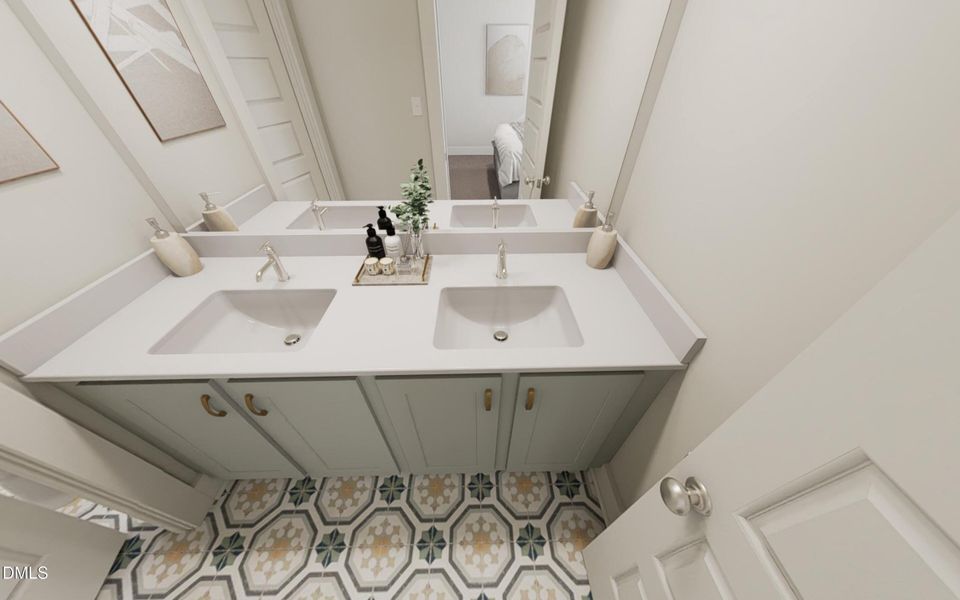 Main Bathroom sinks - Resting Beach Face