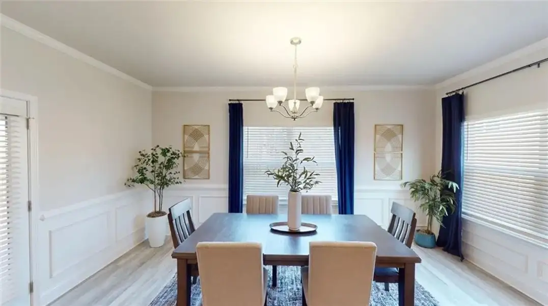 Furnished interior view inside a new home in Mirror Lake at South Harbour, Villa Rica (Image 12).