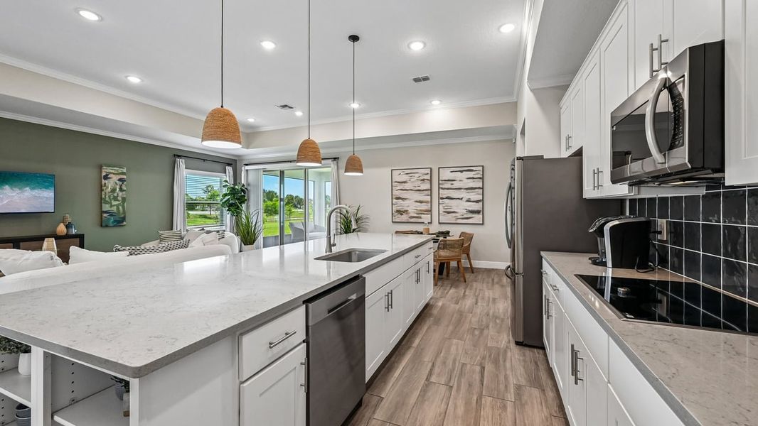 Furnished interior view inside a new home in Vero Lake Estates, Vero Beach (Image 11).