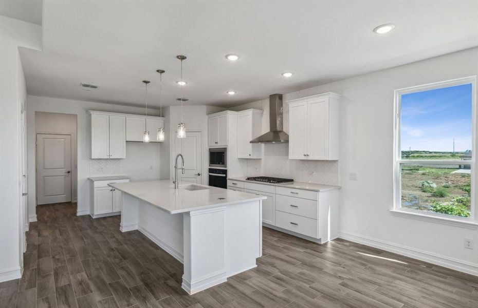 Airy kitchen  *real home pictured