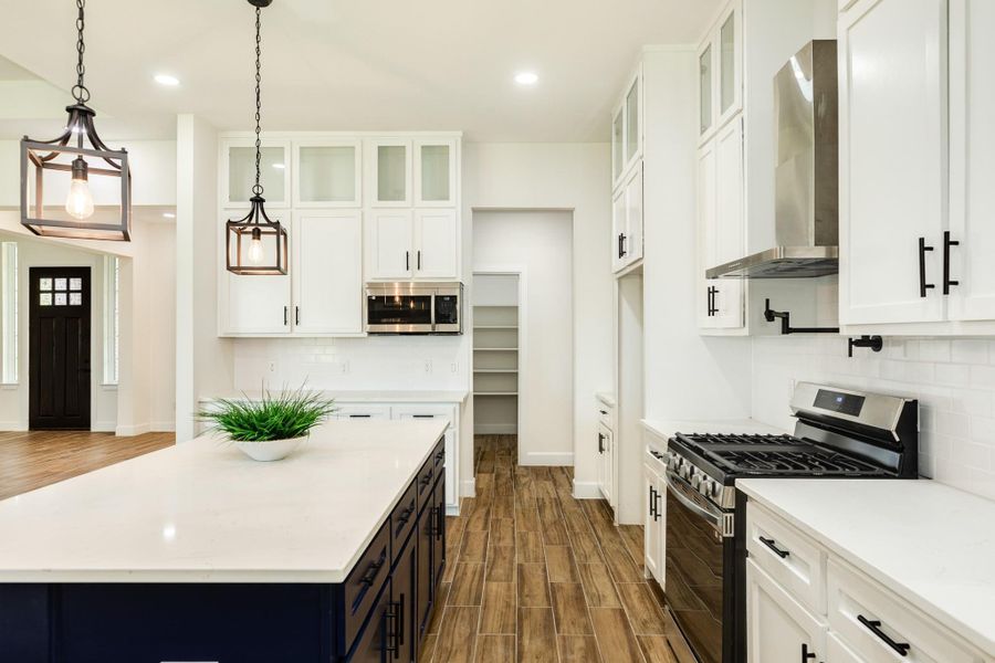 Looking towards the walk in pantry