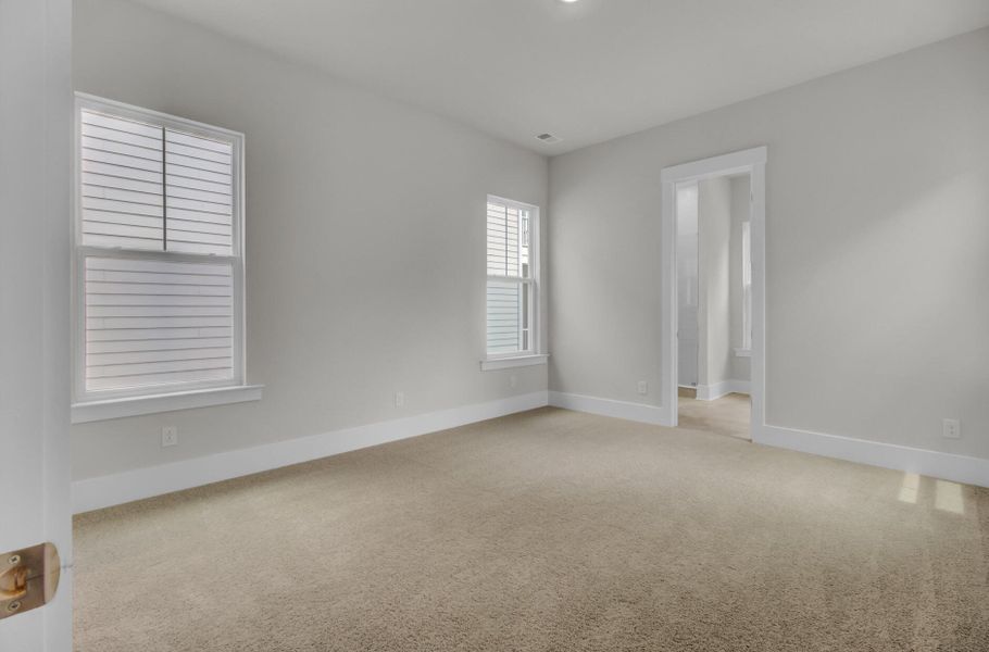 Spacious, unfurnished interior of a new home in Indigo Grove Single Family Homes, Johns Island (Image 42). Spacious, unfurnished interior of a new home in Indigo Grove Single Family Homes, Johns Island (Image 42).