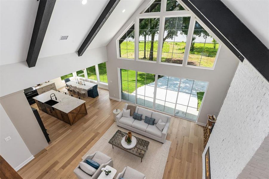 View from second floor open hallway View from second floor open hallway