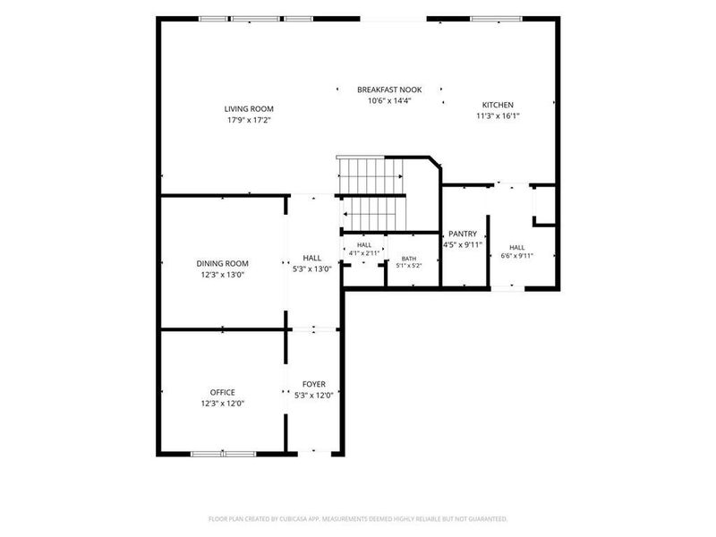 2D floor plan layout of this home in Twin Lakes, Hoschton, GA (Image 4).