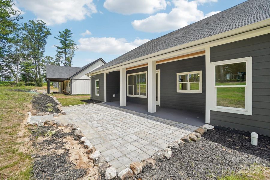 Exterior details and patio area of a home in , Hendersonville (Image 28).