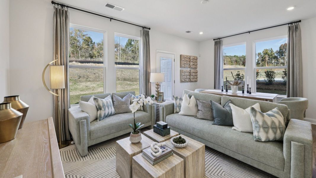 The Litchfield Plan by DBR Homes in Charlotte, NC   -  Living Area