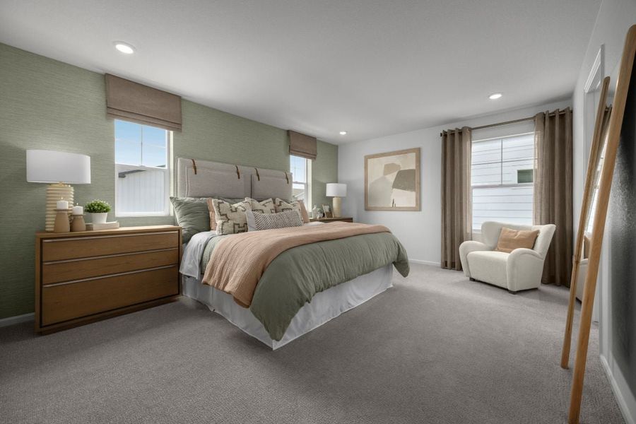 Representative furnished interior of a home built from the 1762 Modeled by KB Home in Windler Wildflower, Aurora (Image 9).