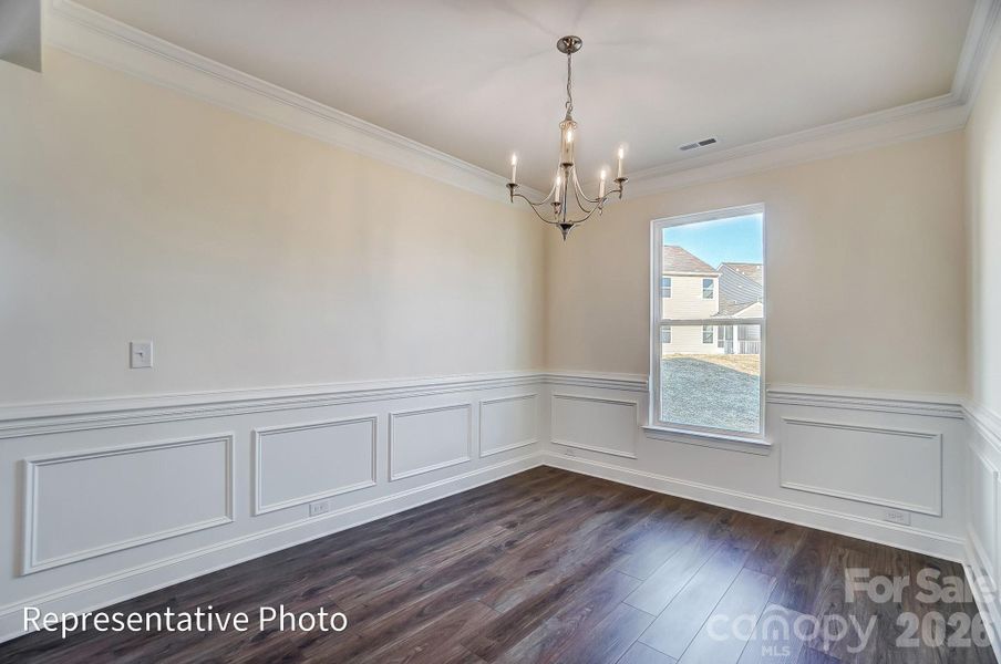 Dining room included in standard plan
