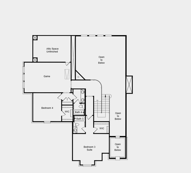 2D floor plan layout for the Concerto by Taylor Morrison in The Ranch at Uptown Celina 70s, Celina, TX (Image 4). 2D floor plan layout for the Concerto by Taylor Morrison in The Ranch at Uptown Celina 70s, Celina, TX (Image 4).