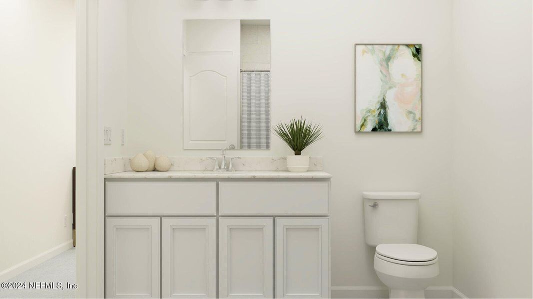 Furnished interior view inside a new home in Silver Falls Single Family at SilverLeaf, St. Augustine (Image 13).