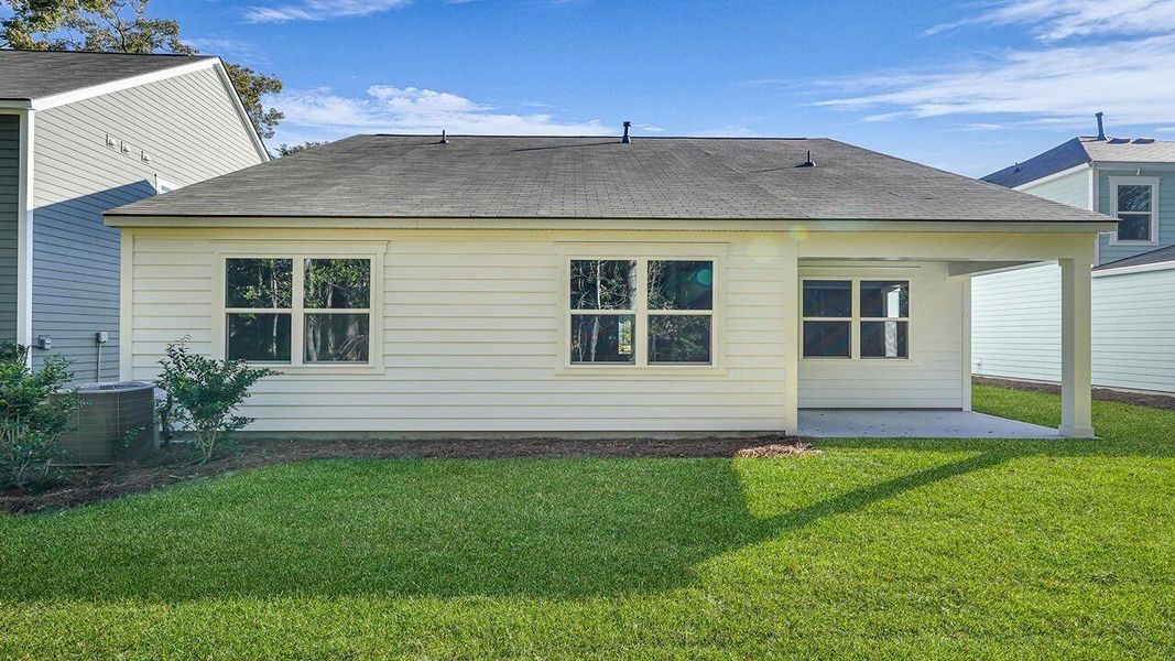 Exterior details and patio area of a home in Founders Corner, Summerville (Image 14).
