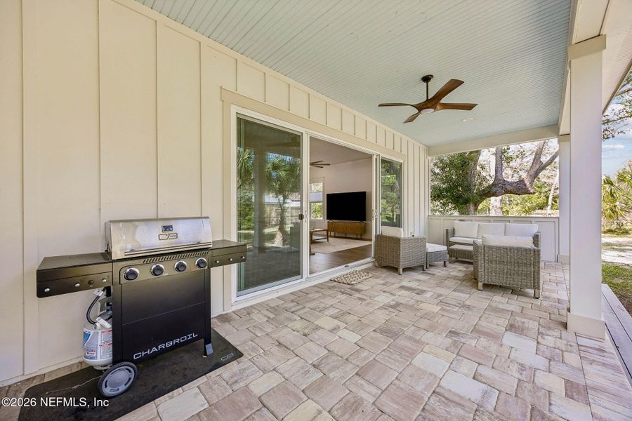 Exterior details and patio area of a home in , Fernandina Beach (Image 23).
