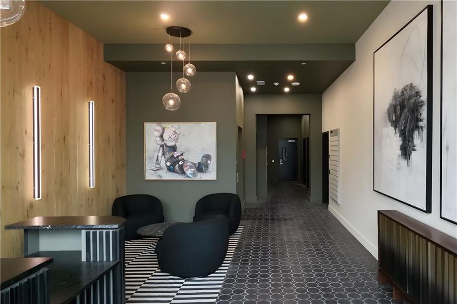 Furnished interior view inside a new home in , Atlanta (Image 10).