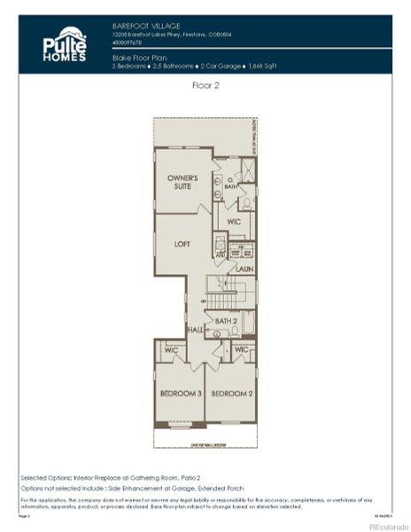 Upper Level Floorplan Upper Level Floorplan
