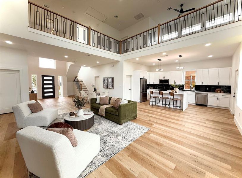 Furnished interior view inside a new home in , Dallas (Image 12).