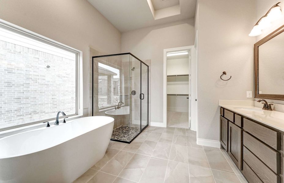 Furnished interior view inside a new home in Bridgeland 60′, Cypress (Image 13). Furnished interior view inside a new home in Bridgeland 60′, Cypress (Image 13).