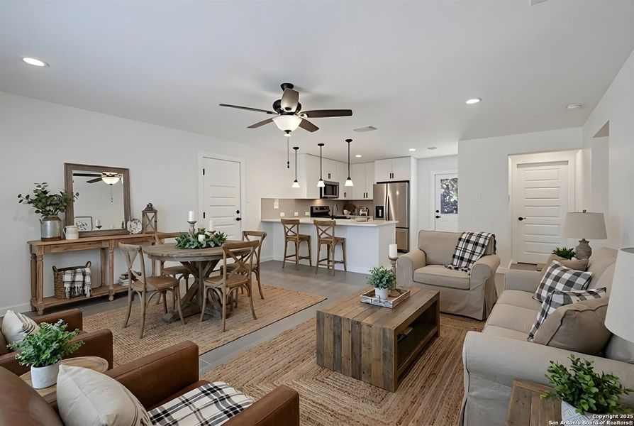 Furnished interior view inside a new home in , Bandera (Image 5). Furnished interior view inside a new home in , Bandera (Image 5).